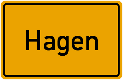 Ortsschild Hagen