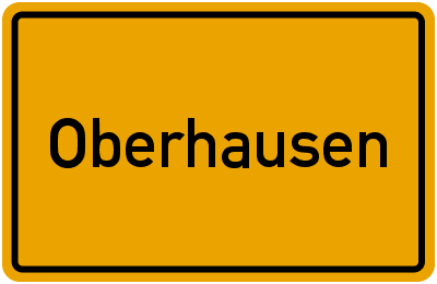 Ortsschild Oberhausen